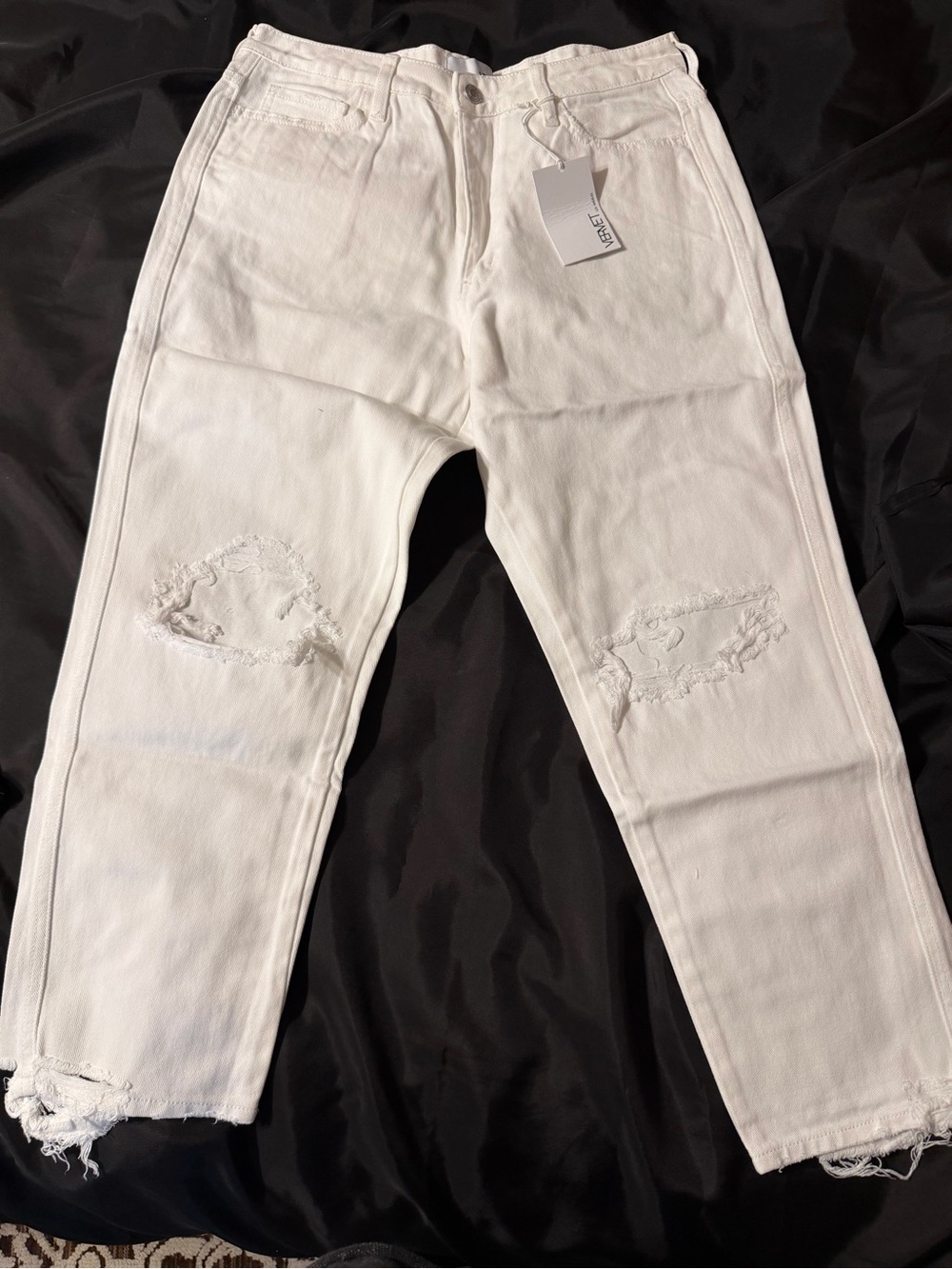NWT VERVET by Flying Monkey Emma Mom Jeans White Size 30